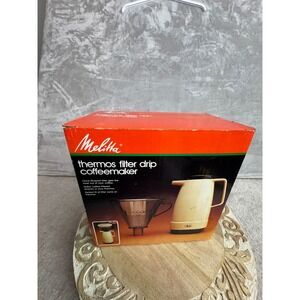 Vintage‎ Melitta Thermos Filter Drip Coffeemaker TCM-6/6 West Germany 1983 New